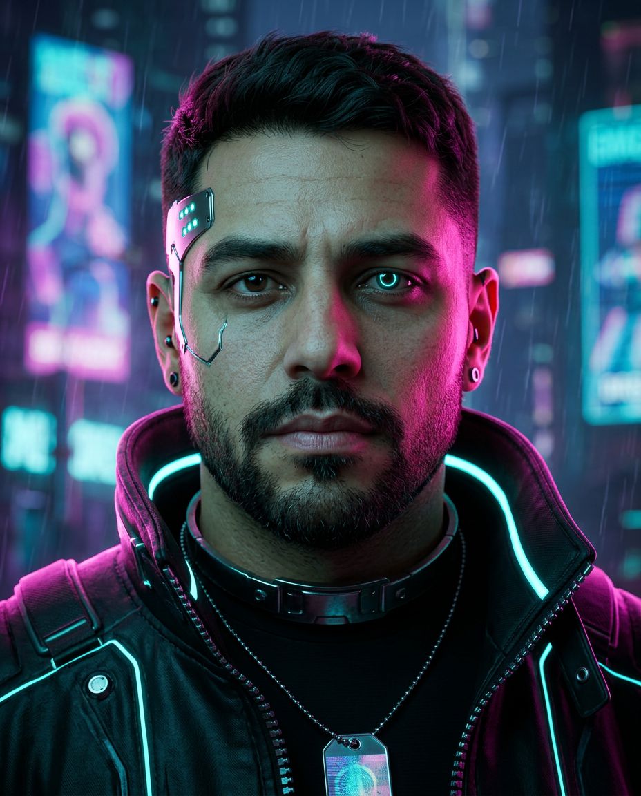 Cyberpunk — Chrome Portrait